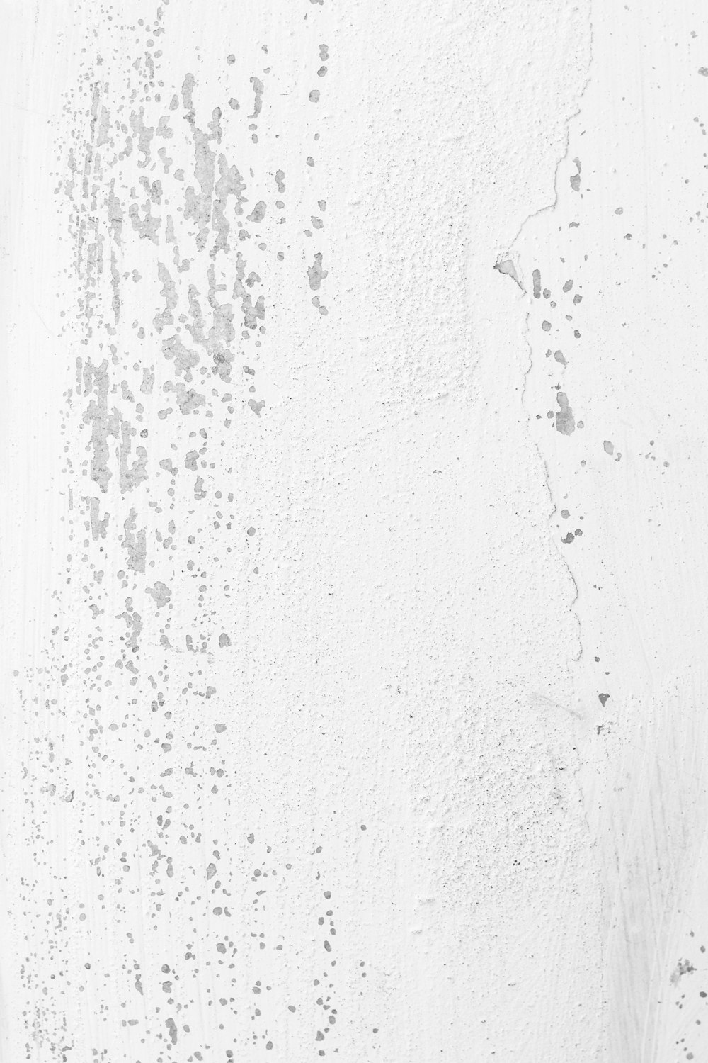 Una foto en blanco y negro de una pared blanca