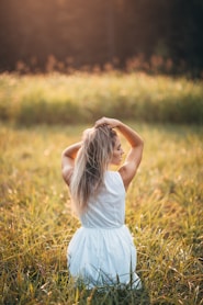 woman wearing white tank dress