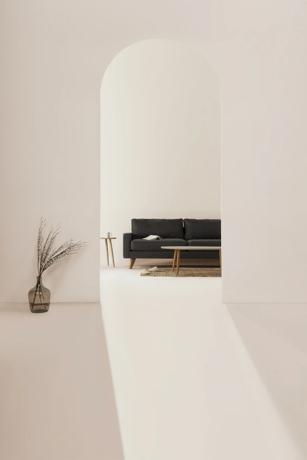 Sculptural side chair