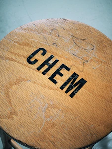 round brown wooden side table