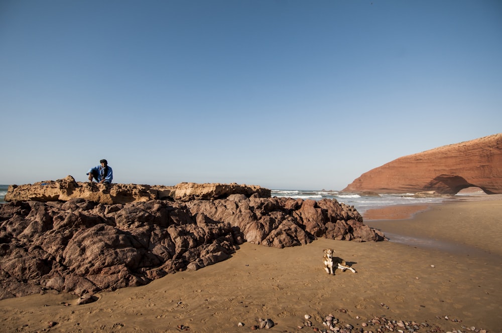 Person Standing On Cliff