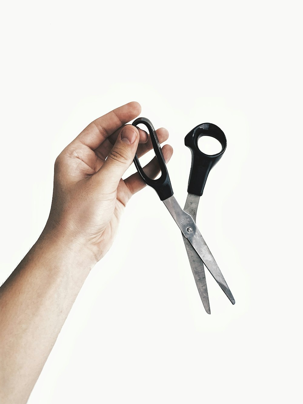 black handle scissors