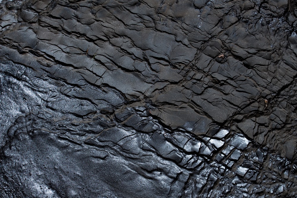 a close up view of a rock formation