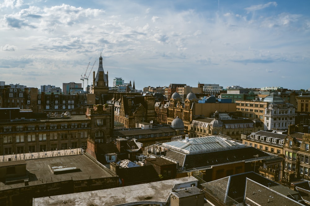 aerial view of city at daytime