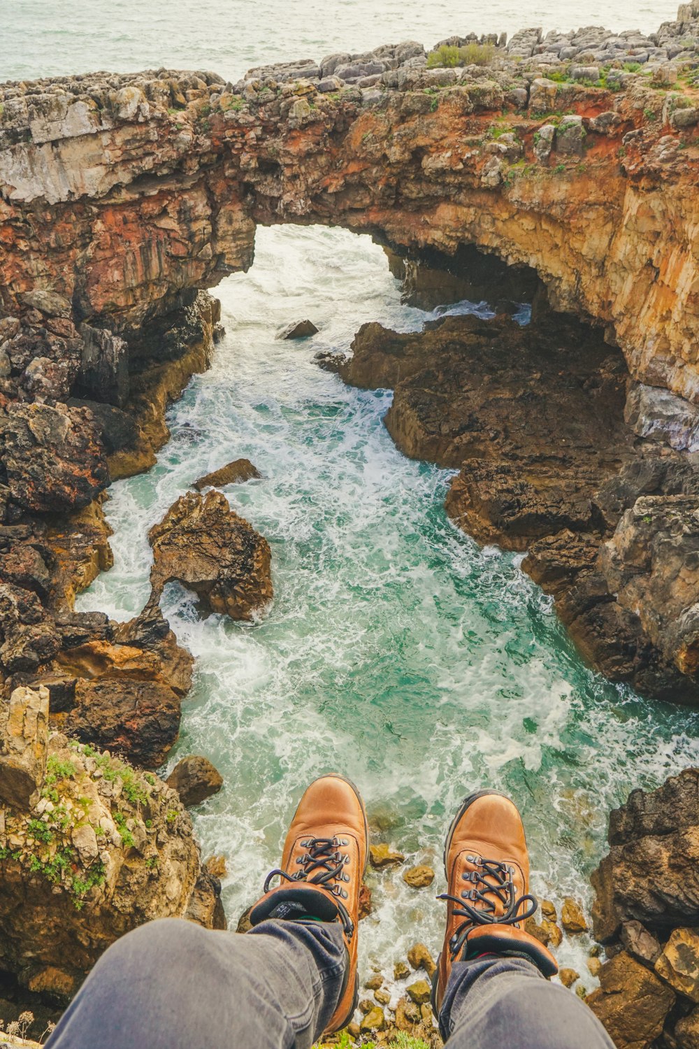 body of water near mountain