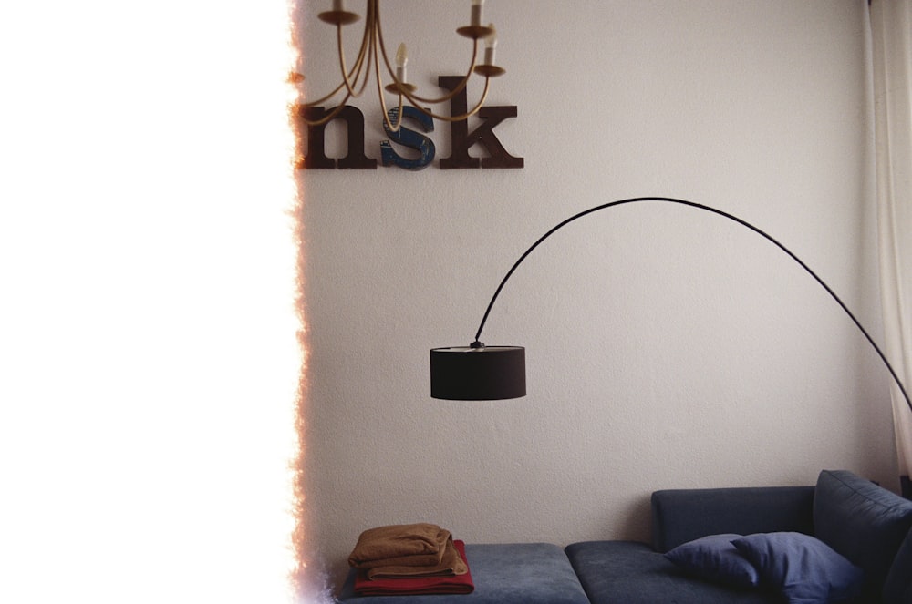 black desk lamp