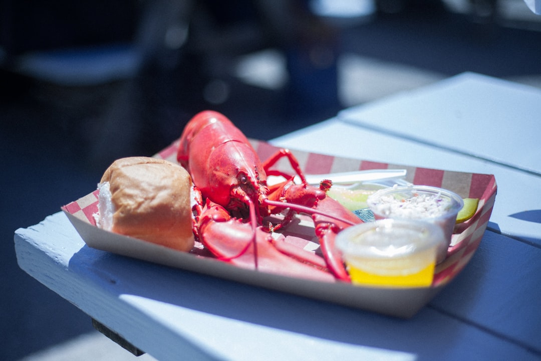 cooked lobster dish, Fresh Lobster in Maine