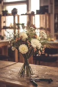 assorted-color flower arrangement centerpiece