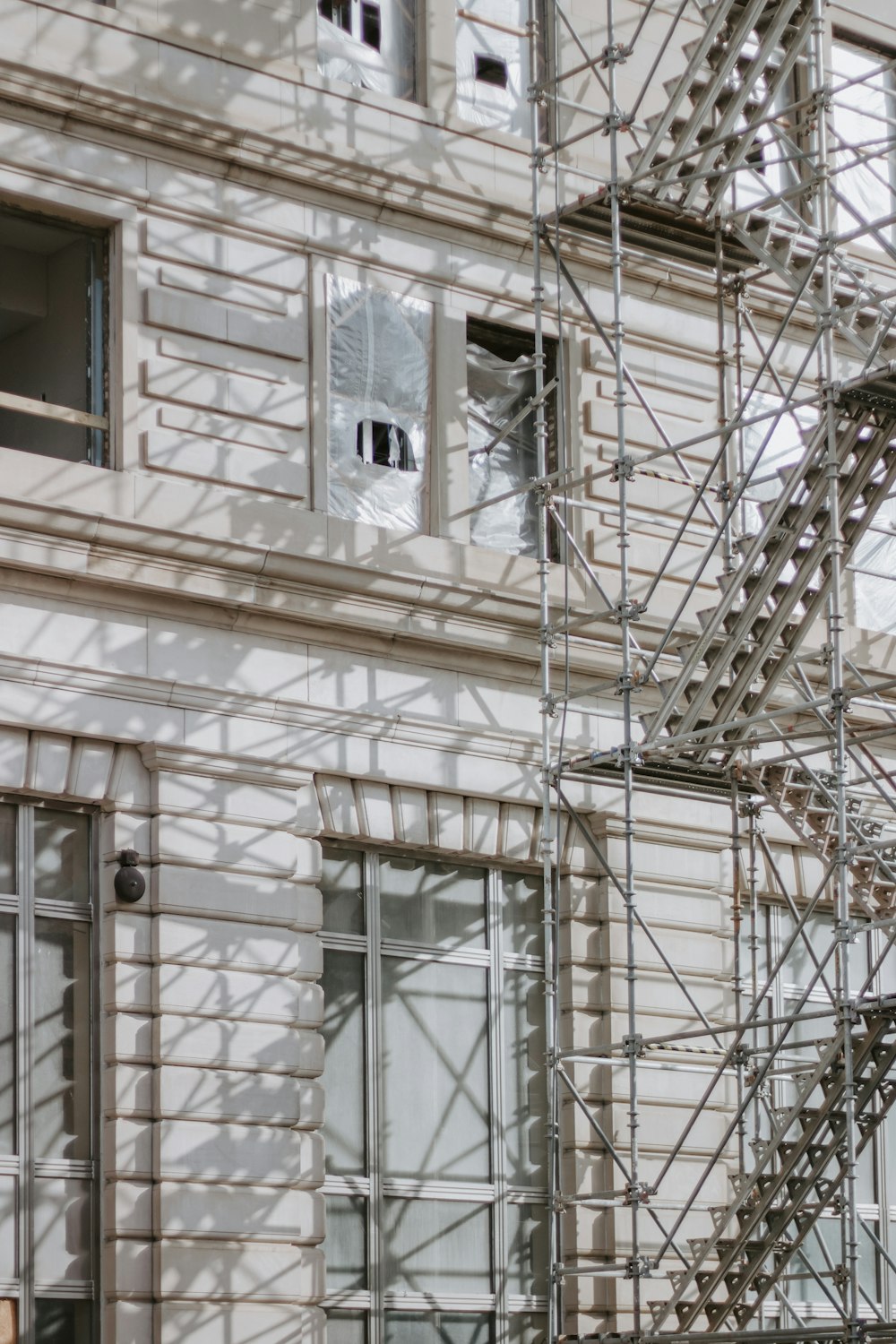 photo of gray scaffolding
