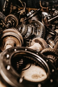 assorted gears macro photography