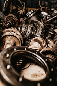 assorted gears macro photography