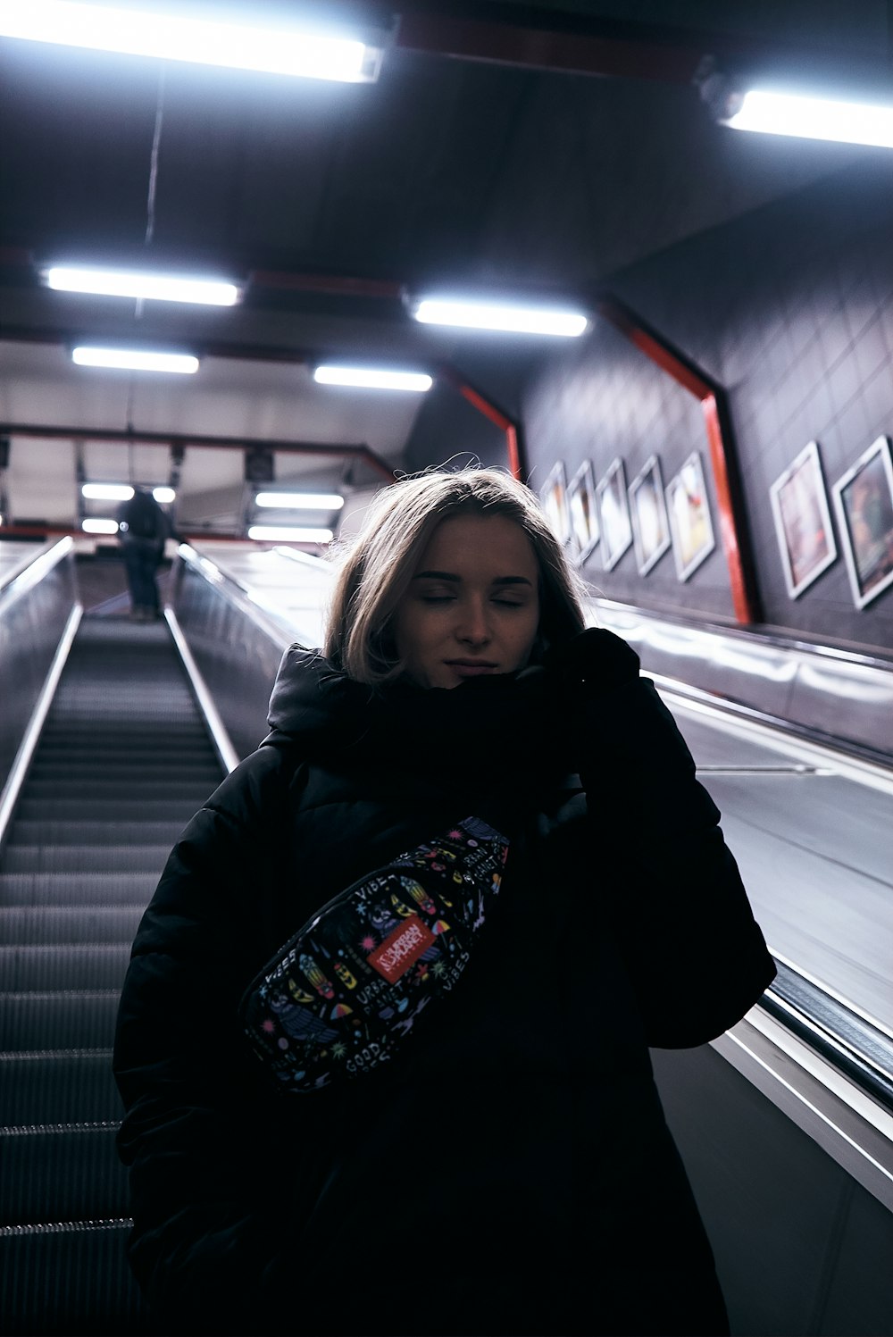 woman wears black pullover hoodie