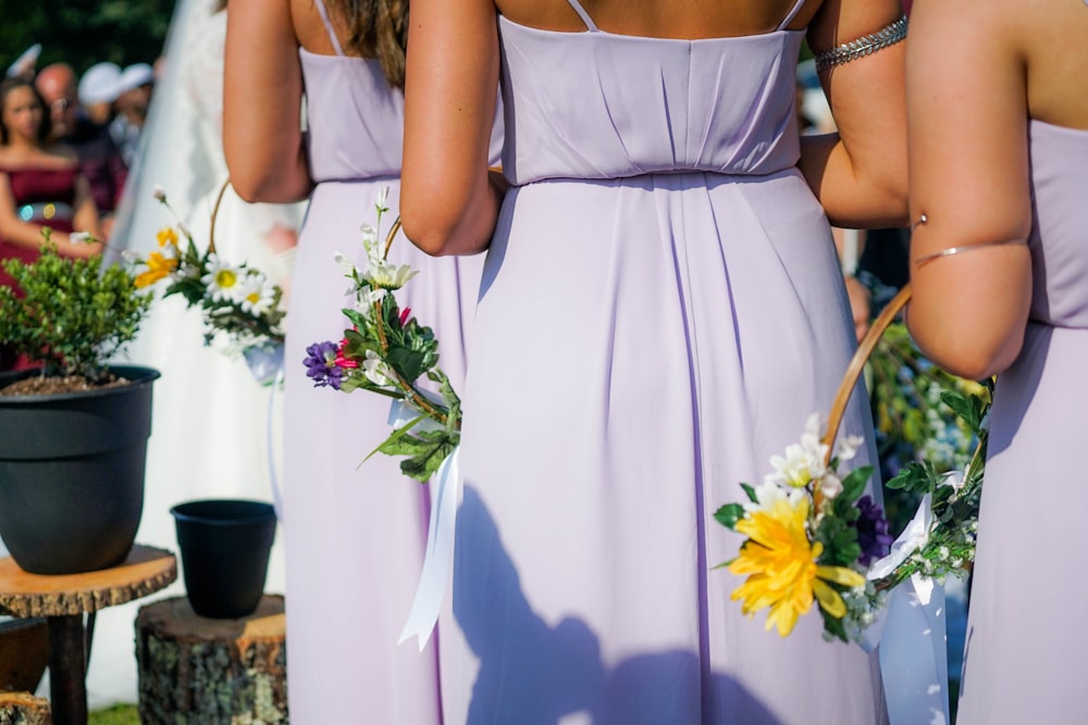 women holding baskets