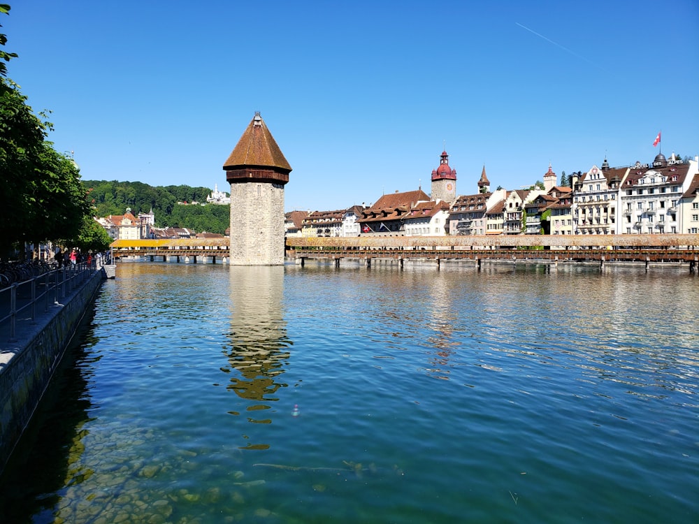 houses beside lake