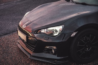 black Subaru vehicle