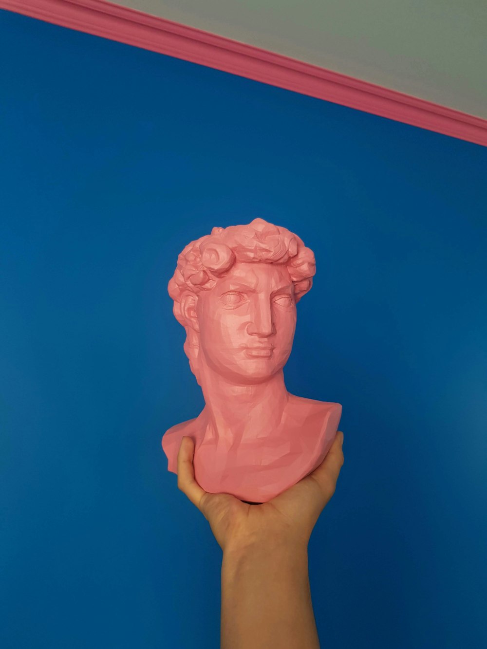 man's face bust