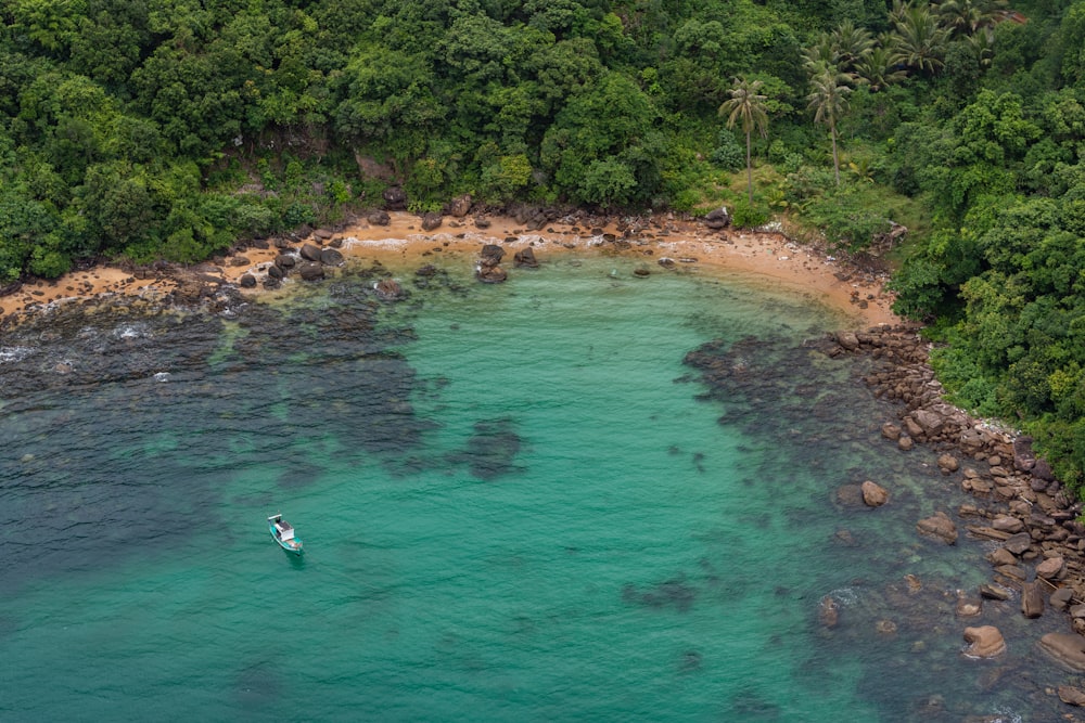 aerial view of sea