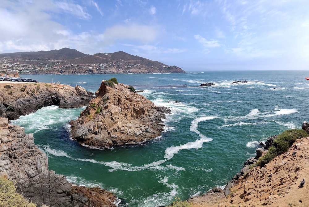 coastal stack during daytime