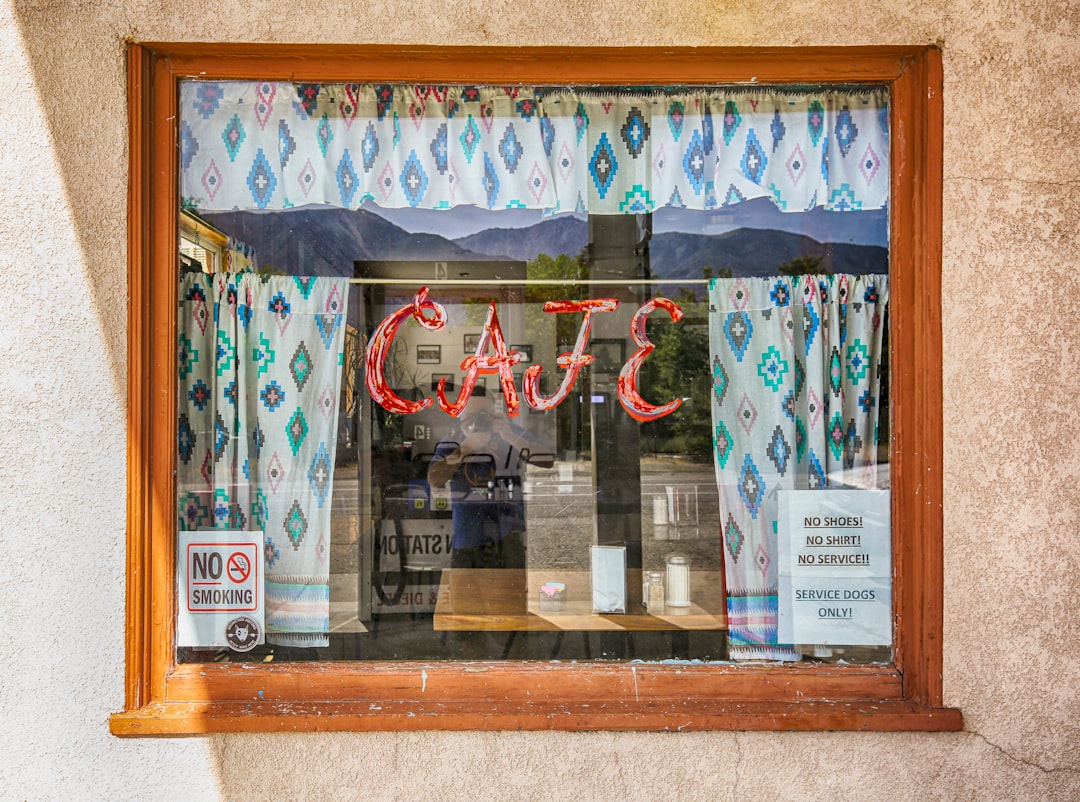 Cafe store photo with frame