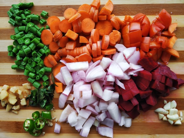 Collection of cutting vegetables