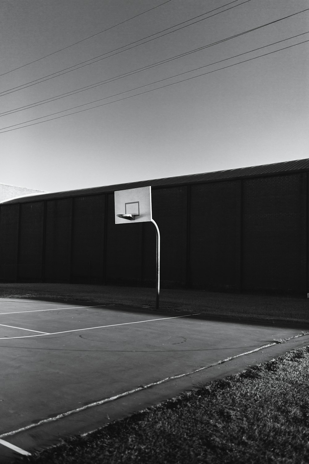 grey basketball system