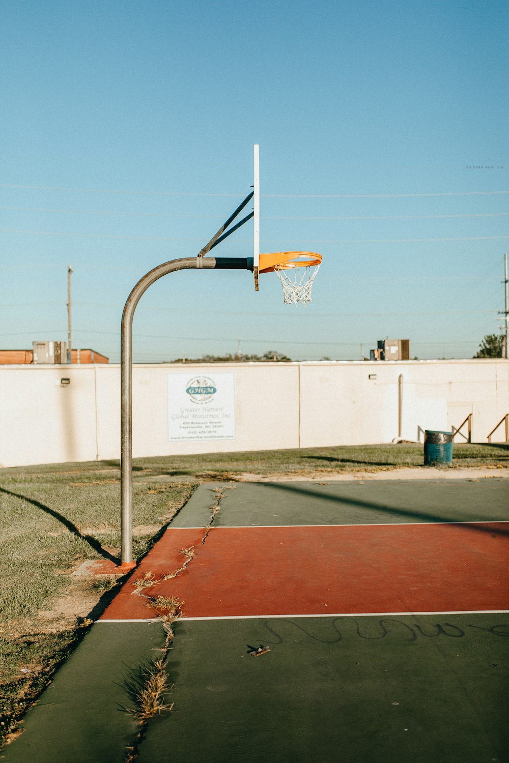 empty basketball court