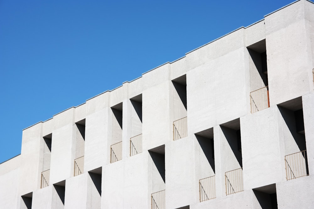 white painted concrete building