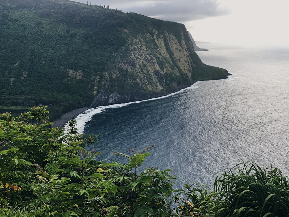 rock formation near body of water