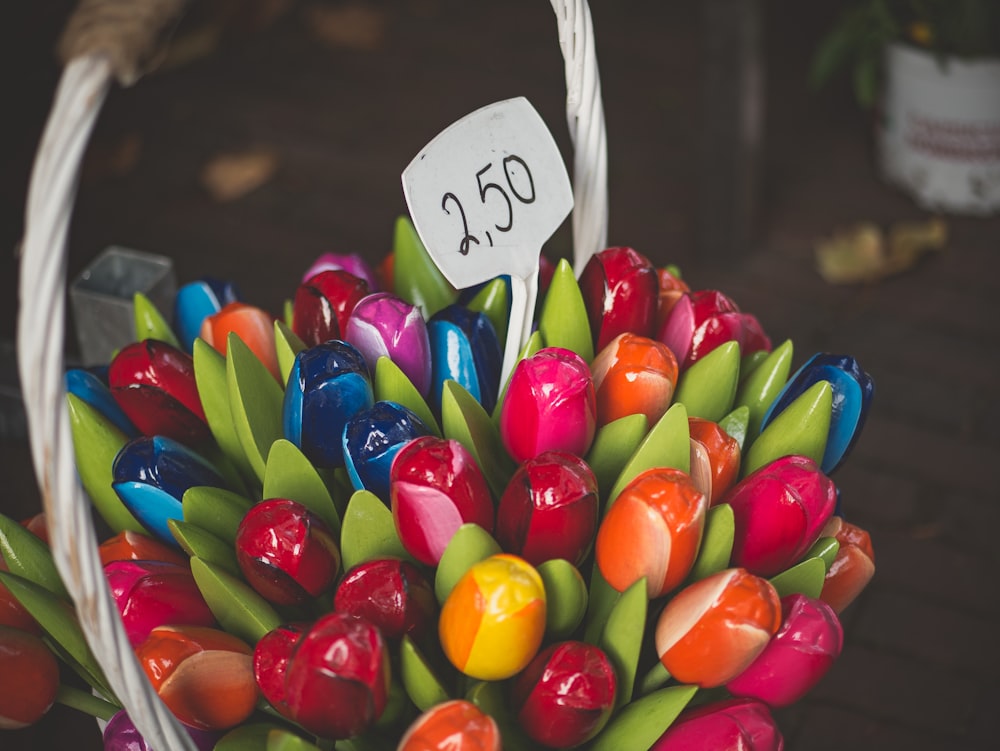 assorted-color flower bouquet