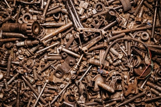 pile of metal tools