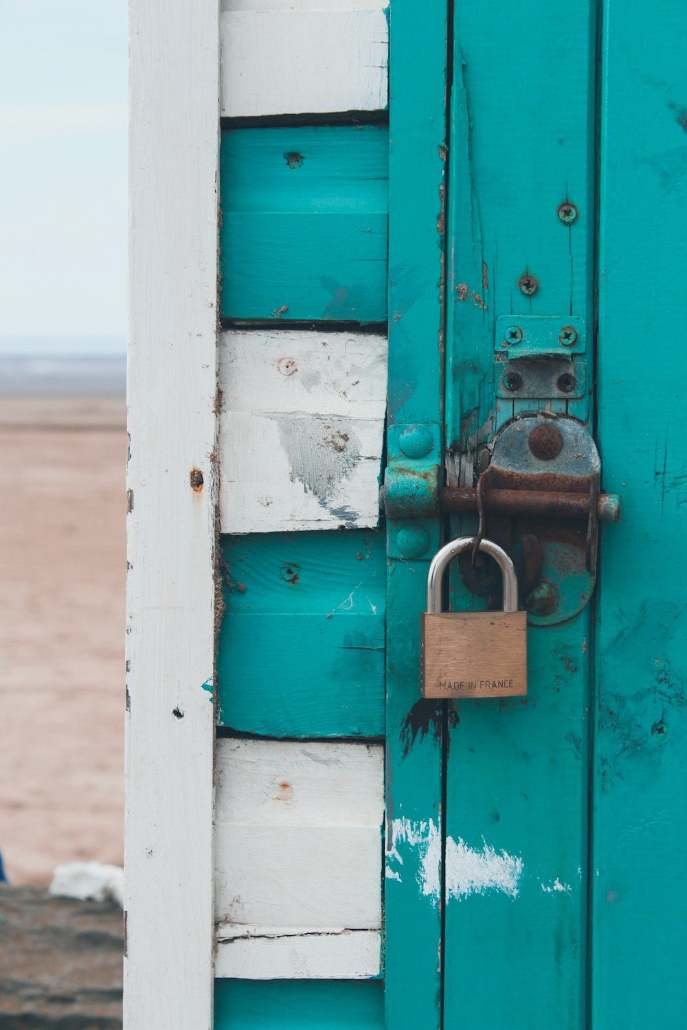 brown padlock