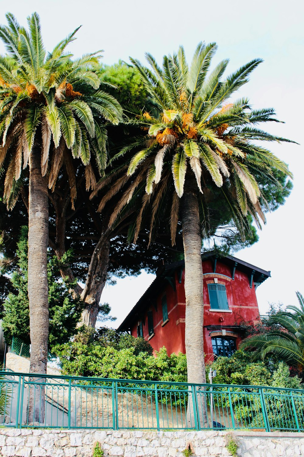 red concrete house