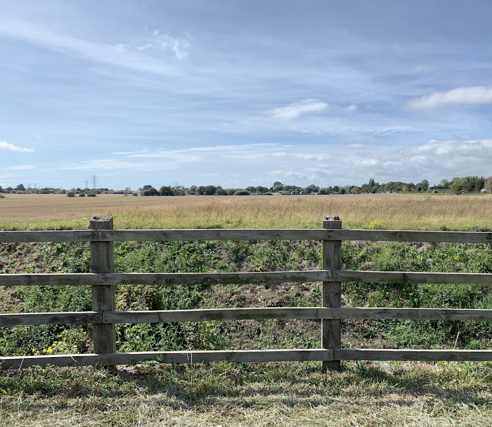 brown wooden fence