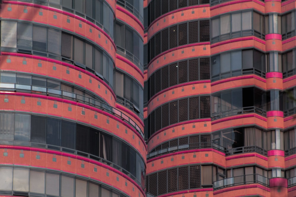 pink high rise building