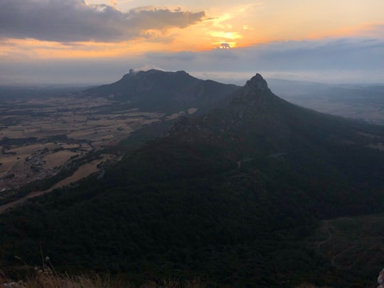 aerial photo of mountain in Lapoblación Spain