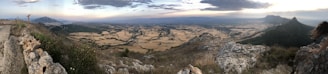 A panoramic view of the Camino de Santiago landscape.