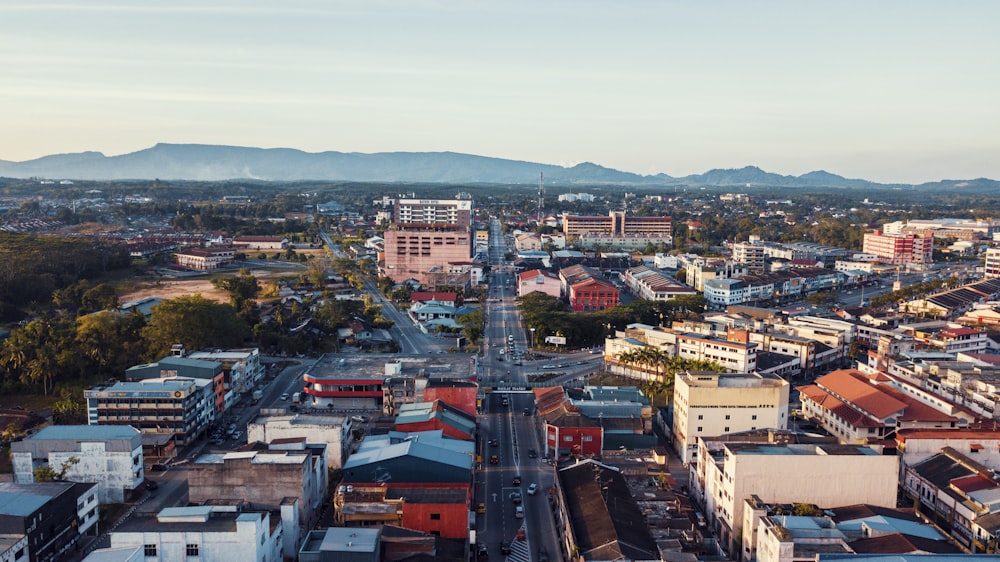 veduta aerea della città