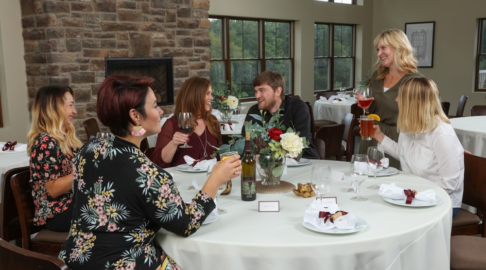 group of women at a restaurant