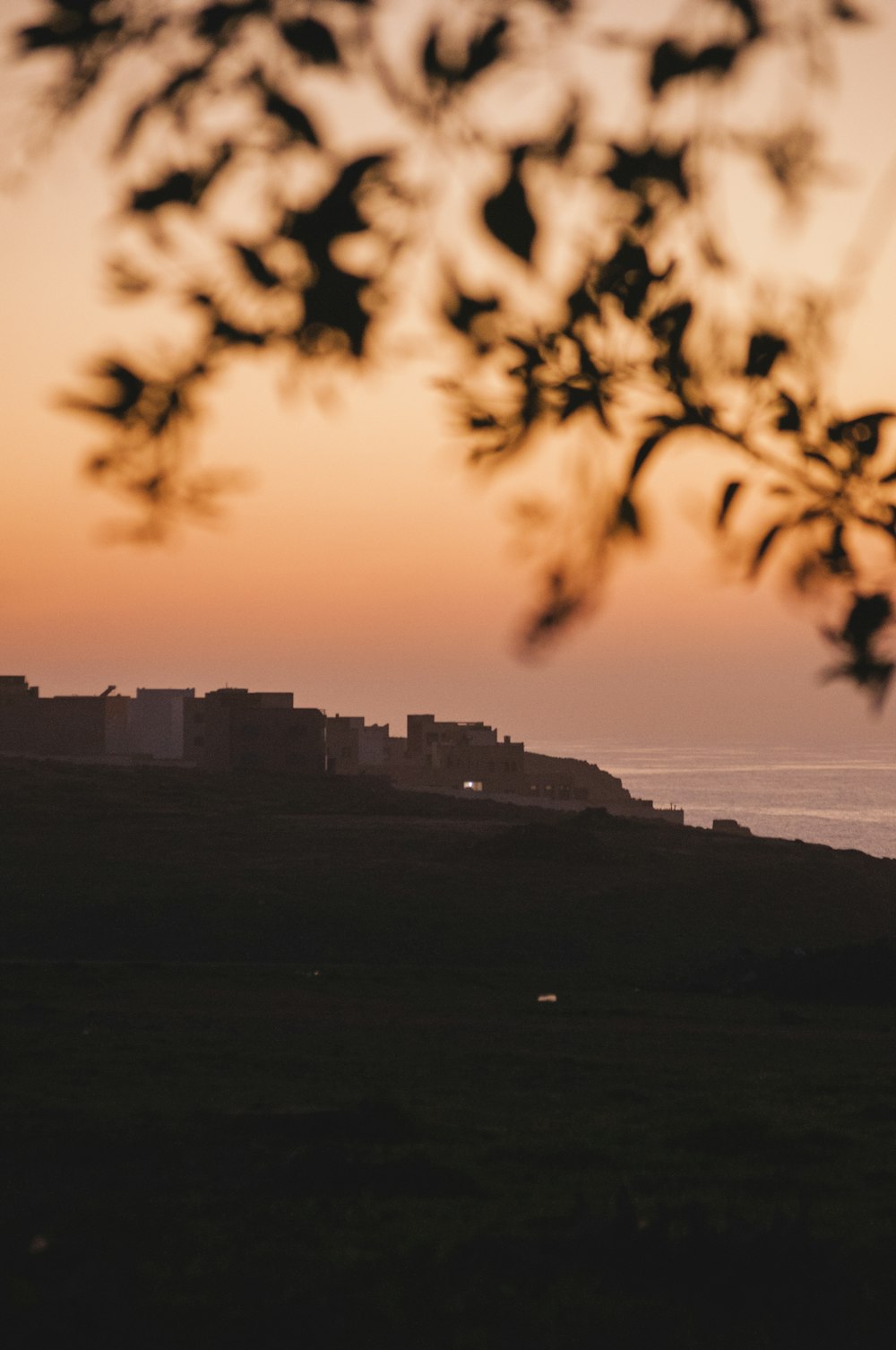 silhouette of high-rise buildings