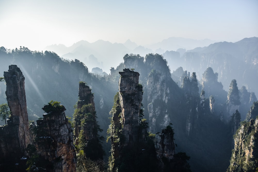 gray rock formations