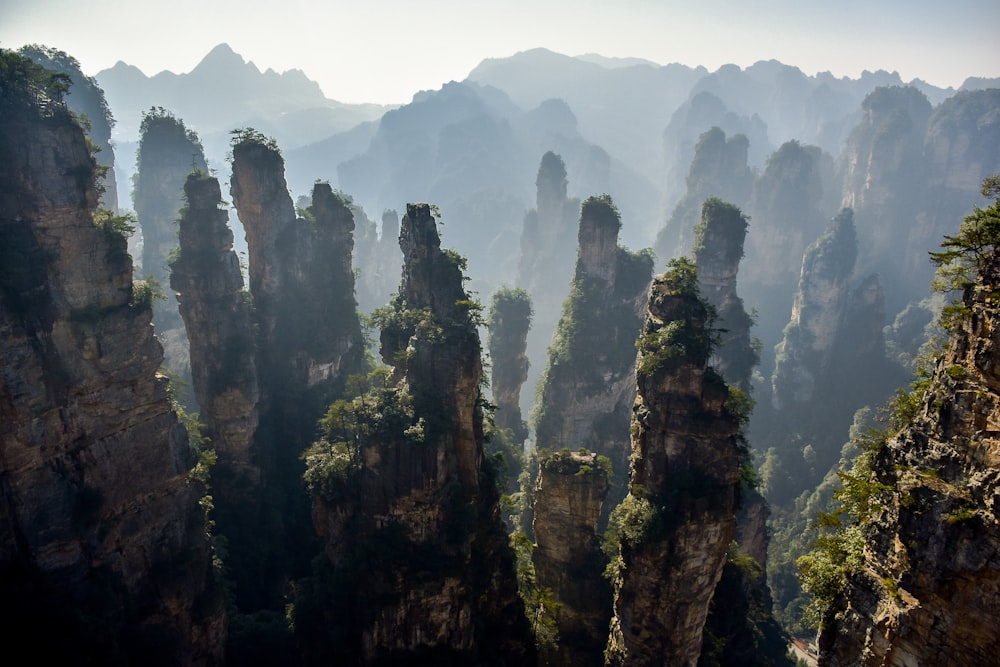 Formations rocheuses grises