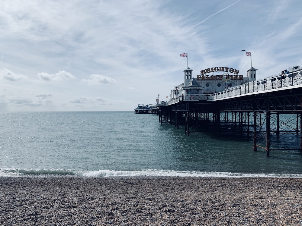 photo of brown and white boardwalk