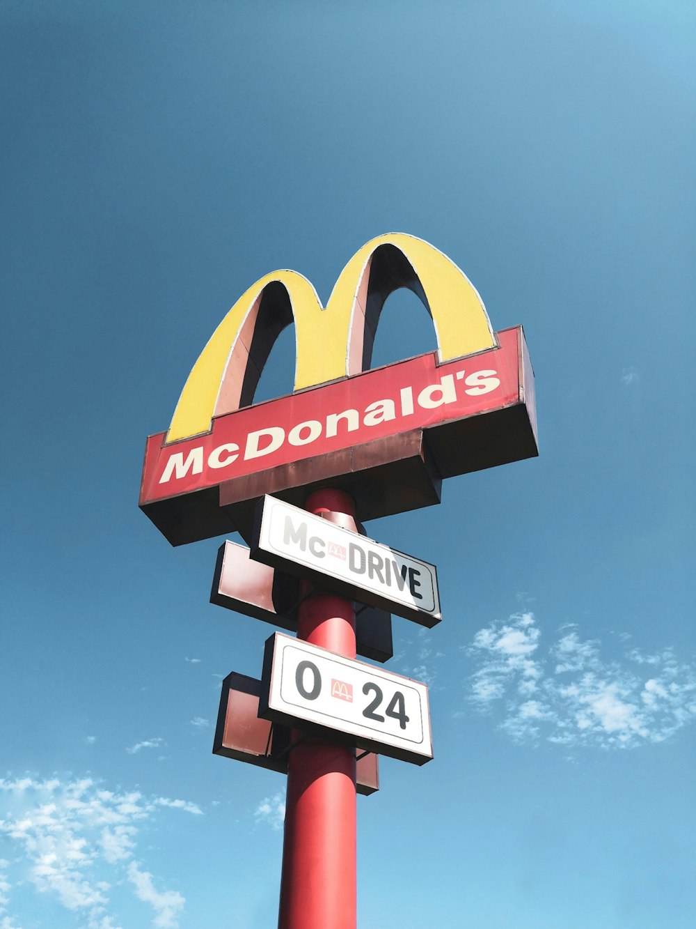 McDonald's sign post