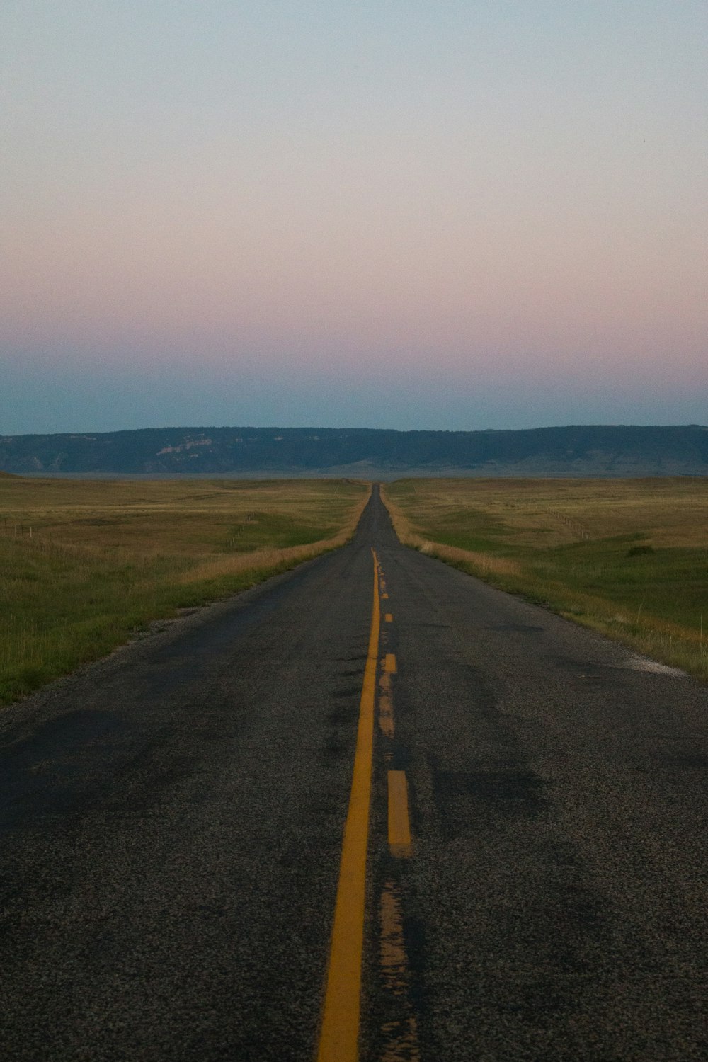 straight asphalt road