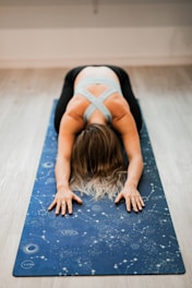 woman doing yoga