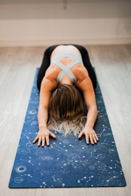 woman doing yoga