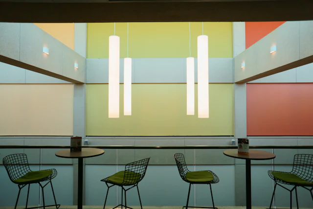 Pastel Cafeteria — commercial cafeteria & pantry interior design