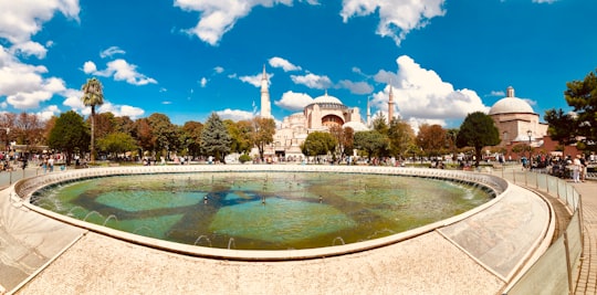 green swimming pool in Cankurtaran Turkey