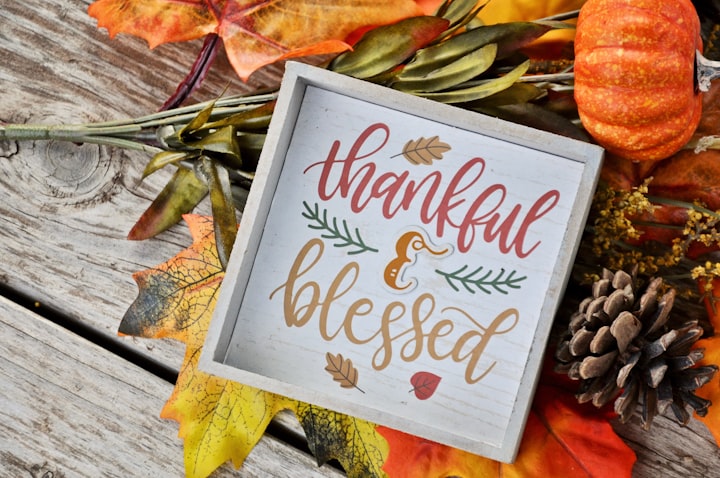 What comes with being thankful?