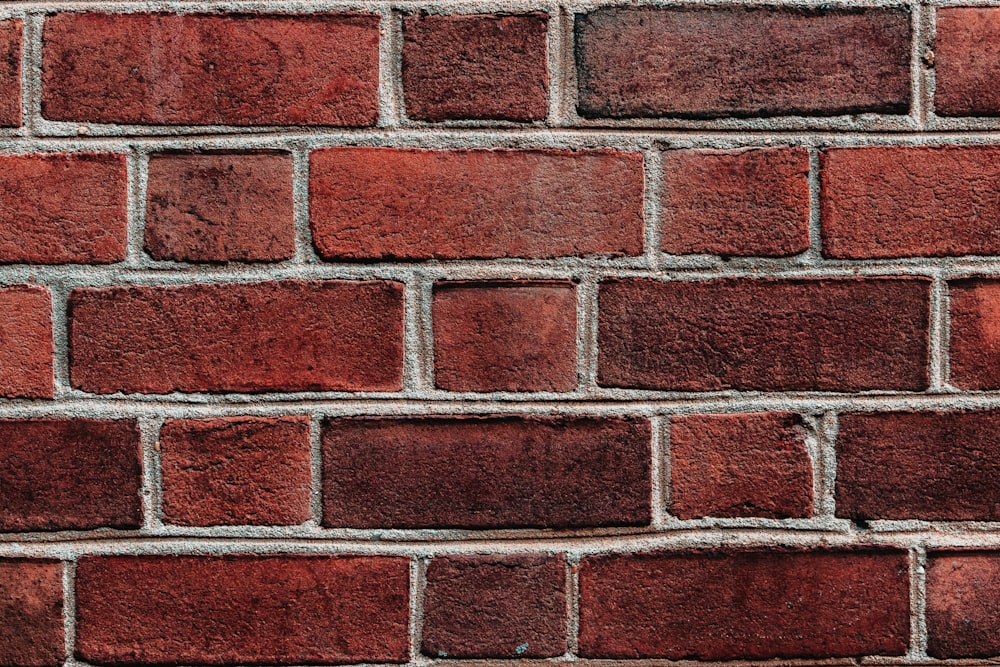 red and brown brick wall